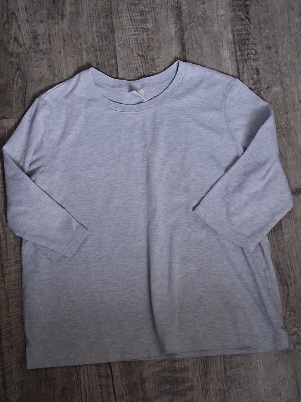Blair Light Gray  Crewneck Top
